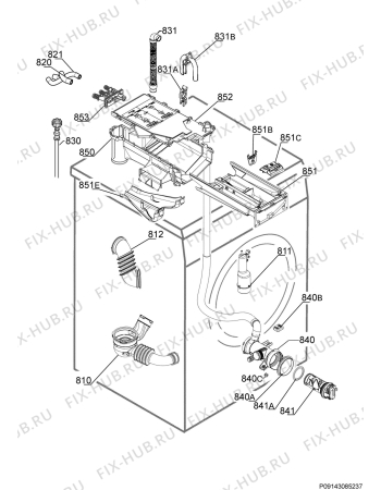 Схема №3 L76479WFL с изображением Декоративная панель для стиральной машины Aeg 140036438012